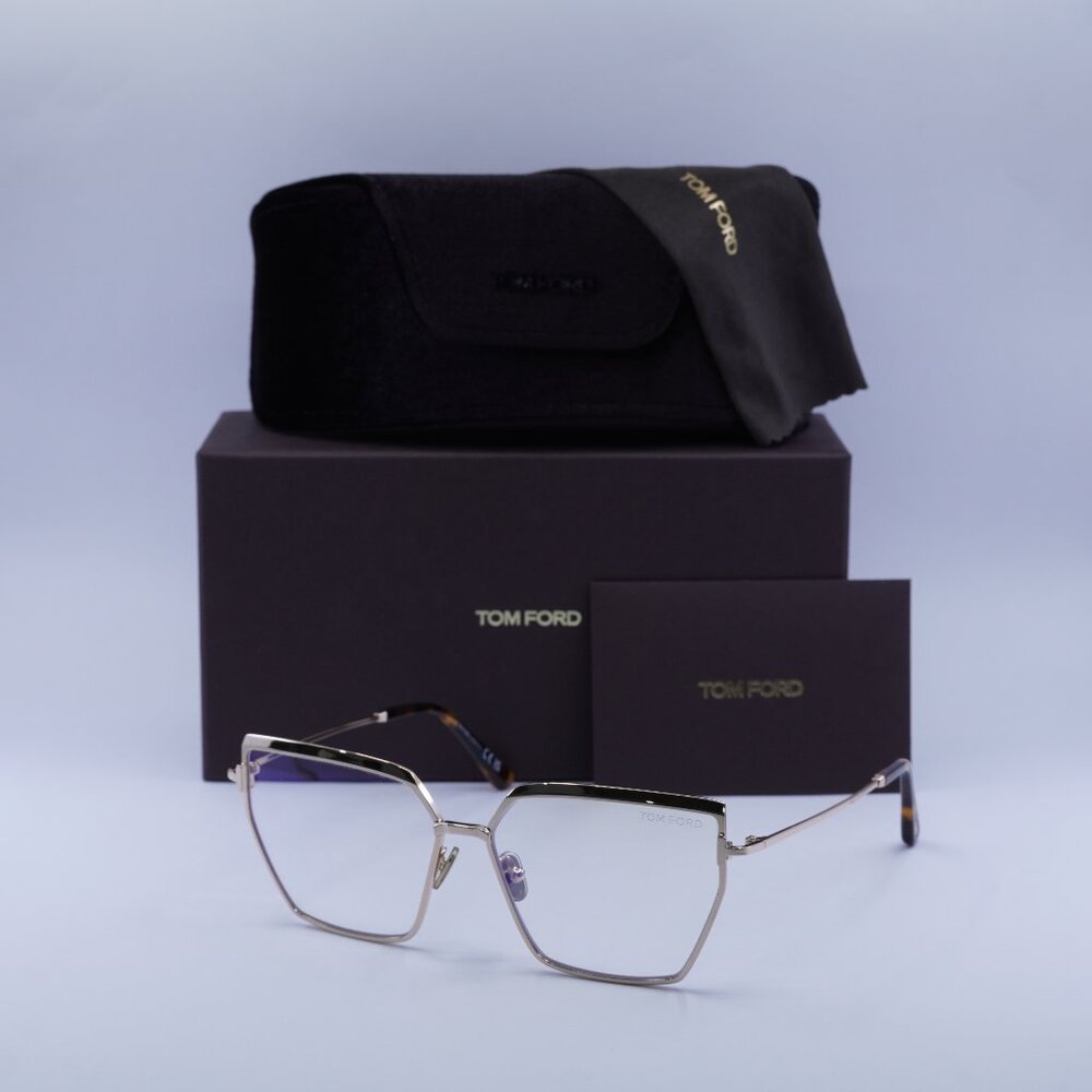 Tom Ford FT5946-B 028 Butterfly Eyeglasses 57mm - Shiny Rose Gold